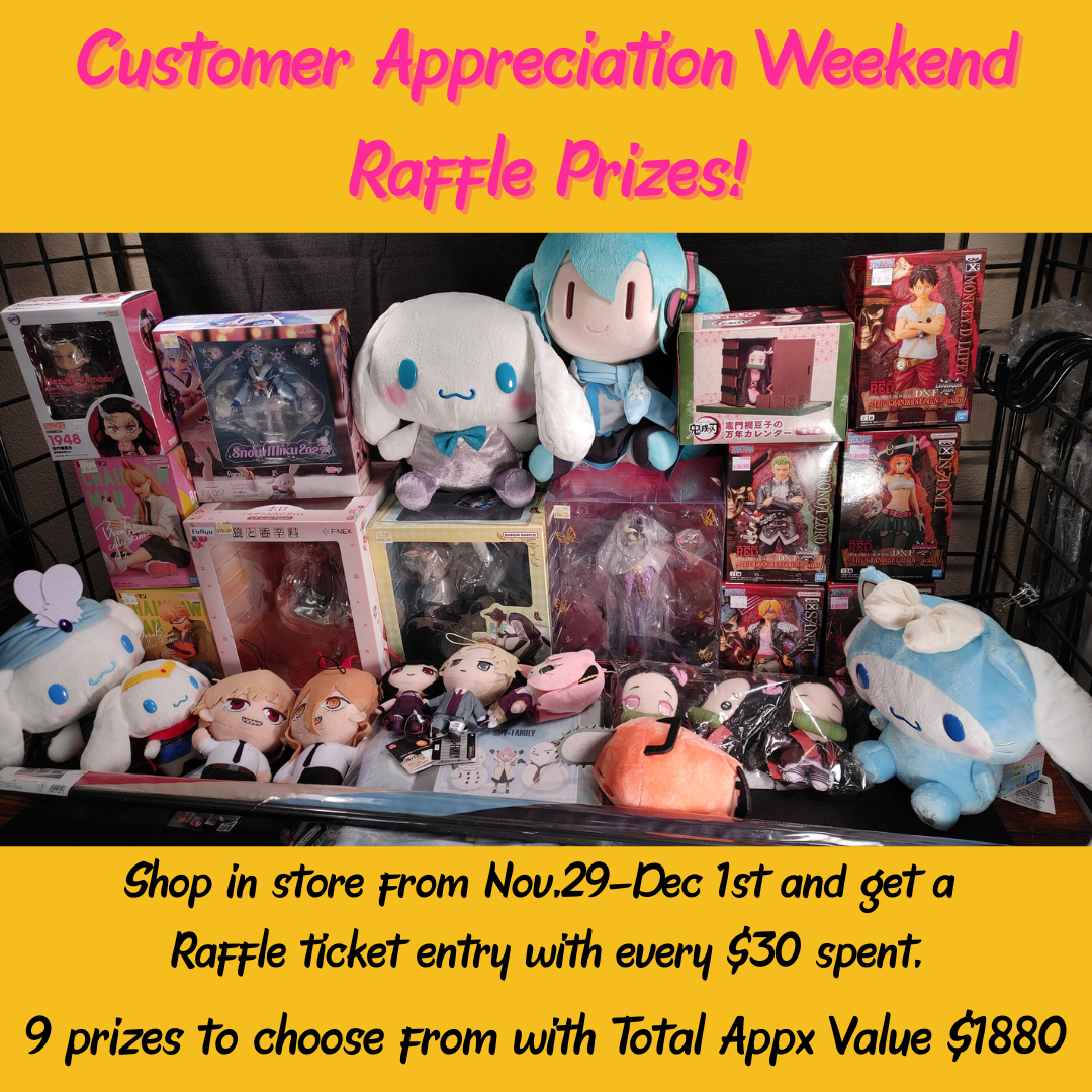 CAW Raffle Prizes | Rainy Day Anime